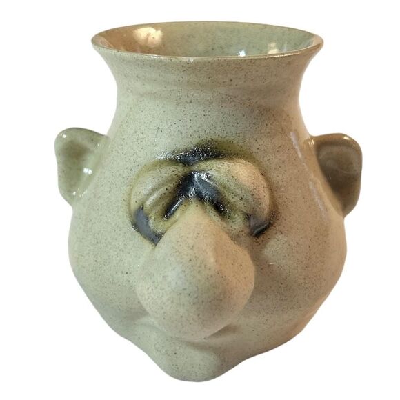 Peter Petrie Ugly Face Pottery Mug Its Snot (minor chip in rim) - Picture 1 of 8
